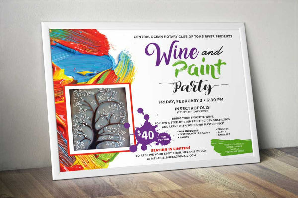 Paint Party Flyer Templates | 20+ Free & Premium Word, Photoshop, InDesign, Vector, PNG, EPS, Ai, Downloads